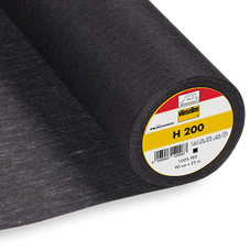Bügeleinlage Vlieseline H200, schwarz